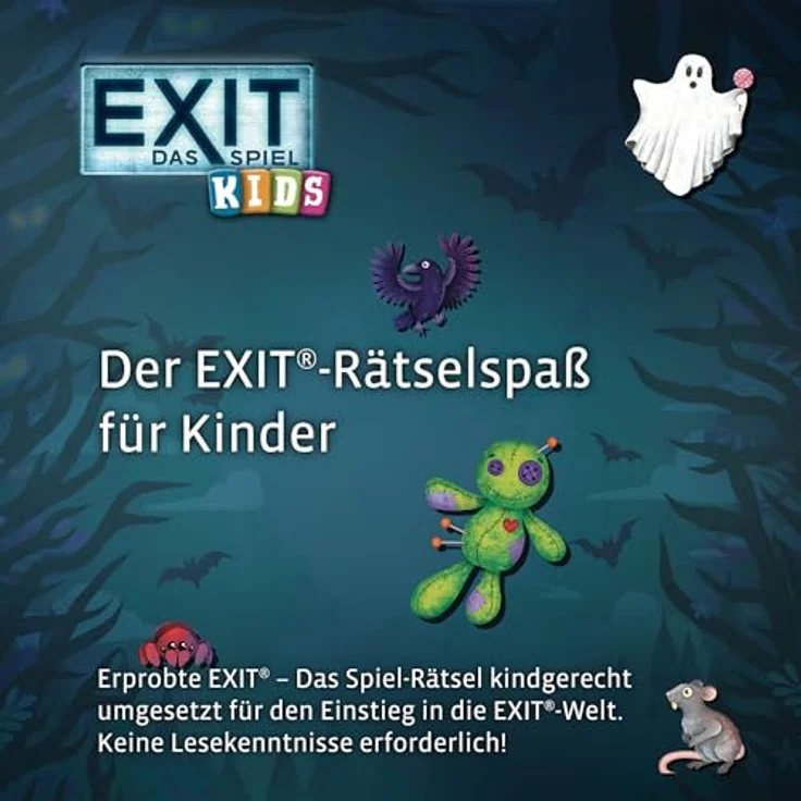 Kosmos EXIT® 684280 Kids - Gruseliger Rätselspaß ab 5 Jahre, Escape Room Spiel, Halloween Kinderspiel – Bild 4