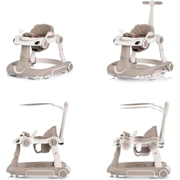 Chipolino Lauflernhilfe Happy Walker 5-in-1 mit Wippfunktion, Musik und Lichtern, höhenverstellbar, ab 6 Monaten, rot – Bild 5