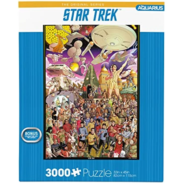 AQUARIUS Star Trek Puzzle (3000 Teile) - Offiziell lizenziertes Merchandise, blendfrei, präzise Passform, nahezu kein Puzzlestaub, 32 x 45 Zoll