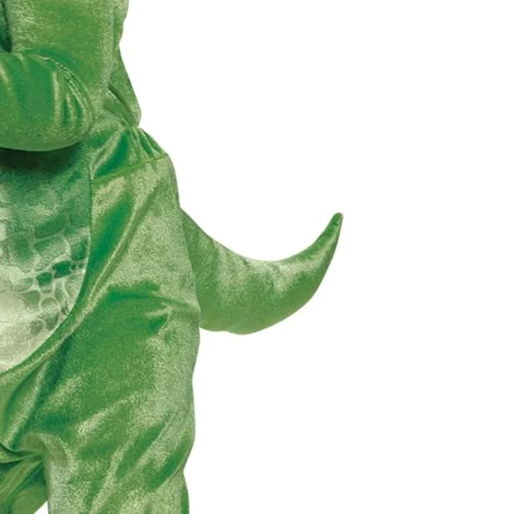 Jakks Pacific DISGUISE Rex Deluxe Infant, grünes Dinosaurier-Kostüm mit abnehmbarem Schwanz und Kopfteil, offiziell lizenziert – Bild 4
