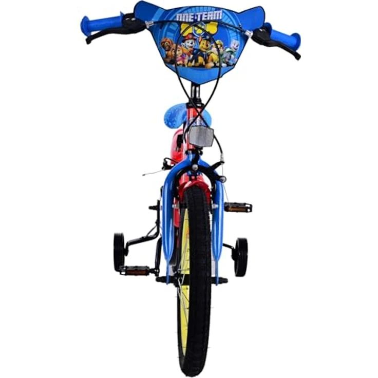 Volare Kinderfahrrad Paw Patrol - Jungen - 16 Zoll - Rot - Zwei Handbremsen, geschlossener Kettenkasten, Luftbereifung, Klingel, Stützräder – Bild 6