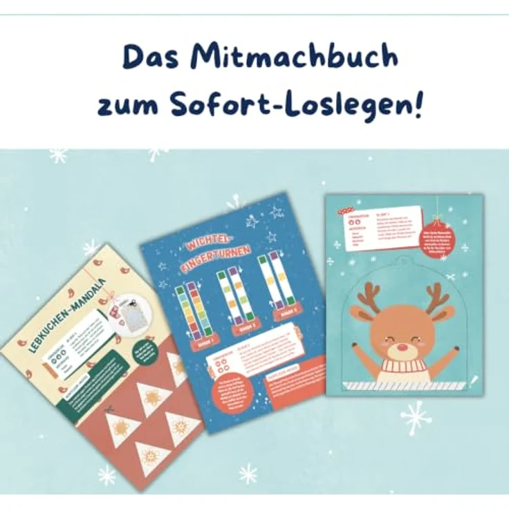 Sonstige Verlage Montessori Adventskalender, 24 kreative Bastelideen zur Förderung von Motorik, Sprache, Denken, Sinne und Spielen, ab 3 Jahren – Bild 4