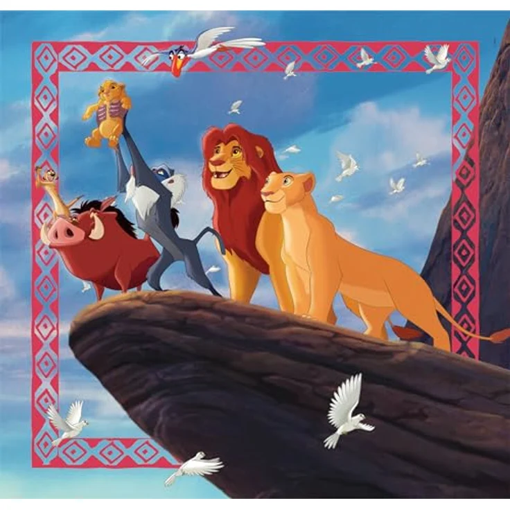Clementoni König der Löwen Puzzle 3 x 48 Teile, buntes Kinderpuzzle mit besonderer Leuchtkraft & Farbintensität, 32 x 22 cm, für Kinder ab 5 Jahren – Bild 4