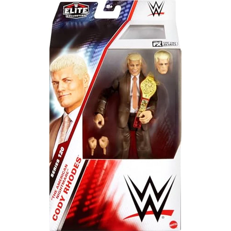 Mattel WWE JCJ31, 15 cm große Elite-Actionfigur mit 25 Bewegungspunkten und Detailtreue in Mehrfarbig – Bild 2