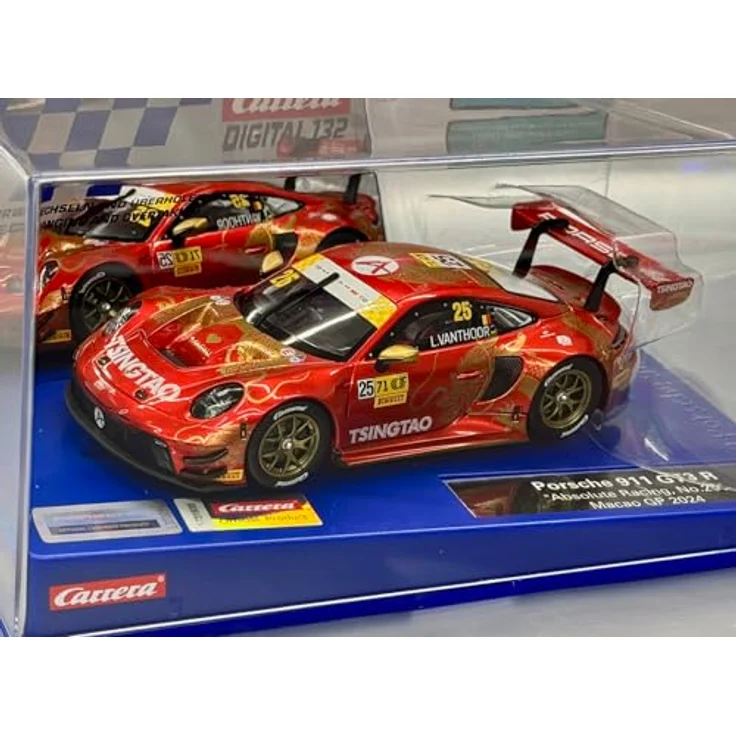 Carrera Porsche 911 GT3 R 'Absolute Racing, No.25' Macao, Modellfahrzeug 1:32 mit Digitalsteuerung und funktionierender Beleuchtung – Bild 2