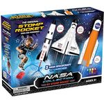 No Name NASA Collection Stomp Rocket Spielzeug, luftbetriebene Raketen mit verstellbarer Startrampe und 3 Modellen (Saturn V, Raumfähre Atlantis, Artemis), für Kinder ab 3 Jahren