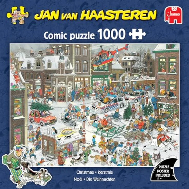 Jan van Haasteren Weihnachten 1000 Teile Puzzle für Erwachsene, umweltfreundlich aus recyceltem Karton – Bild 4