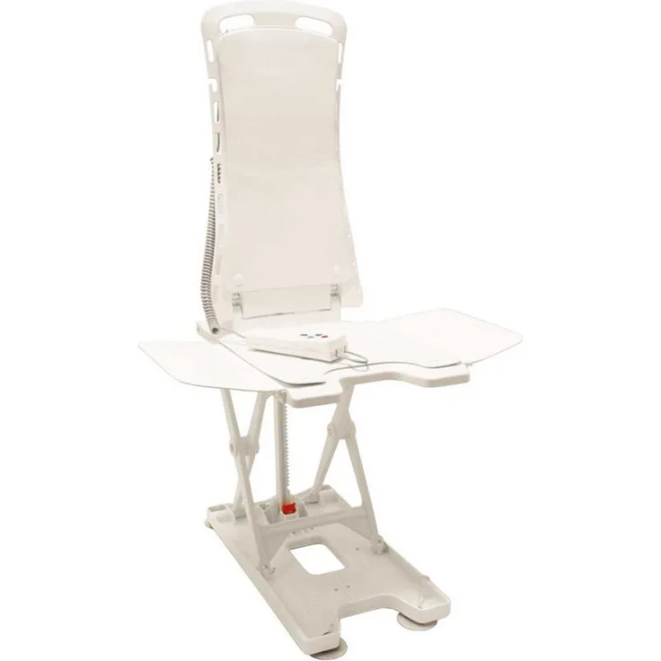 Drive Medical Badewannensitz Badewannenlifter Bellavita 2G mit Classic Bezug Weiß, ergonomisch geformt und benutzerfreundlich