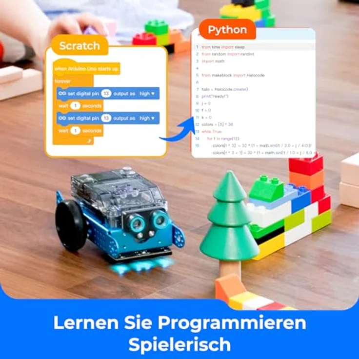 Makeblock mBot 2 Programmierbarer Roboter für Kinder, AI Roboter Spielzeug mit WiFi Fernbedienung, Intelligent STEM Bausatz, Scratch und Python kompatibel, Geschenk für Kinder ab 8 Jahren – Bild 2
