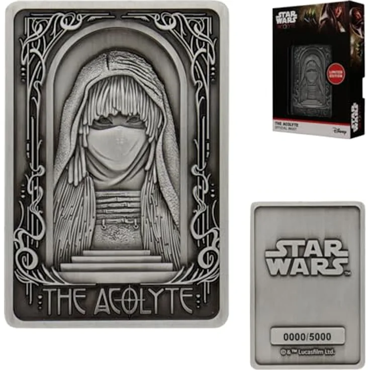 Fanatic Sammlerplakette Star Wars - The Acolyte Ingot Limited Edition, 49 x 74 mm, limitiert auf 5.000 Stück, mit Präsentationsbox und Displaystand