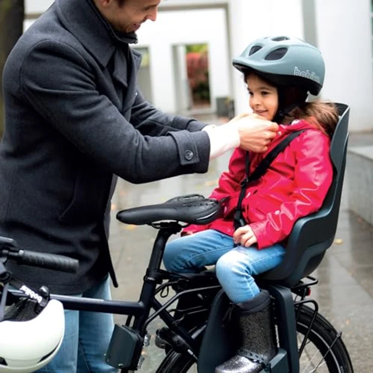 Bobike Fahrradkindersitz GO Kindersitz für Hinten mit Rahmenbefestigung 75101158 bis 6 Jahre, verstärkte doppelwandige Schale, Sicherheitsreflektor, Niederländisches Design – Bild 11