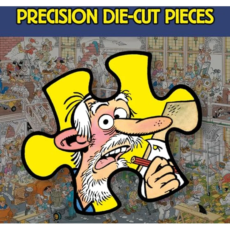 Jan Van Haasteren DIY Shop & Renovierungsprojekt, 2 x 1000 Teile Erwachsenenpuzzle aus 100% recyceltem Karton, inklusive Poster, 68 x 49 cm – Bild 5