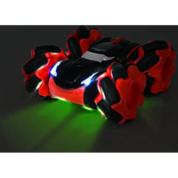 Lexibook, Crosslander® Slide, ferngesteuertes Auto, bis zu 12km/h, Allradantrieb, wendbar, verrückte 360° Stunts, Lichteffekte, wiederaufladbar, RC58 – Bild 4