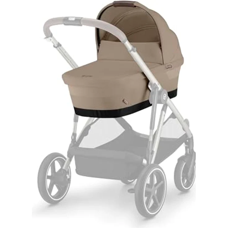 CYBEX Gold GAZELLE S Cot Kinderwagenaufsatz, für Neugeborene bis ca. 6 Monate, Almond Beige – Bild 5