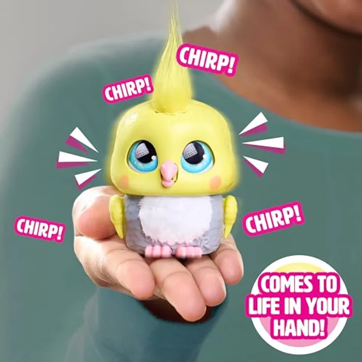Just Play furReal Handfuls - Kakadu, interaktive Spielfigur mit über 50 Geräusch- und Bewegungsvarianten, kompakt für unterwegs, für Kinder ab 4 Jahren – Bild 3