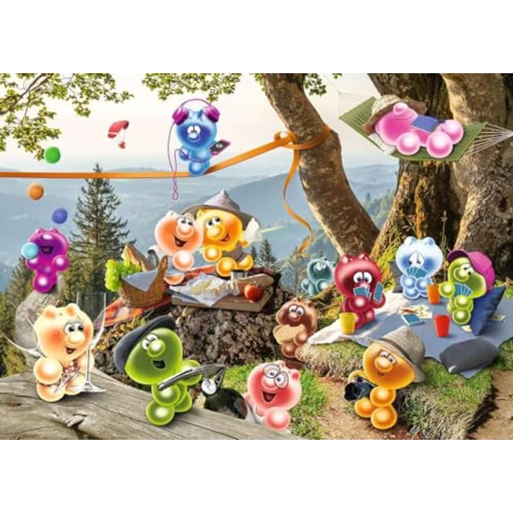 Ravensburger Puzzle 12000534 - Auf zum Picknick - 1000 Teile, für Erwachsene und Kinder ab 14 Jahren, handgefertigte Stanzmesser, reflexfreies Puzzlebild, knickstabile Teile, recycelte Pappe – Bild 2