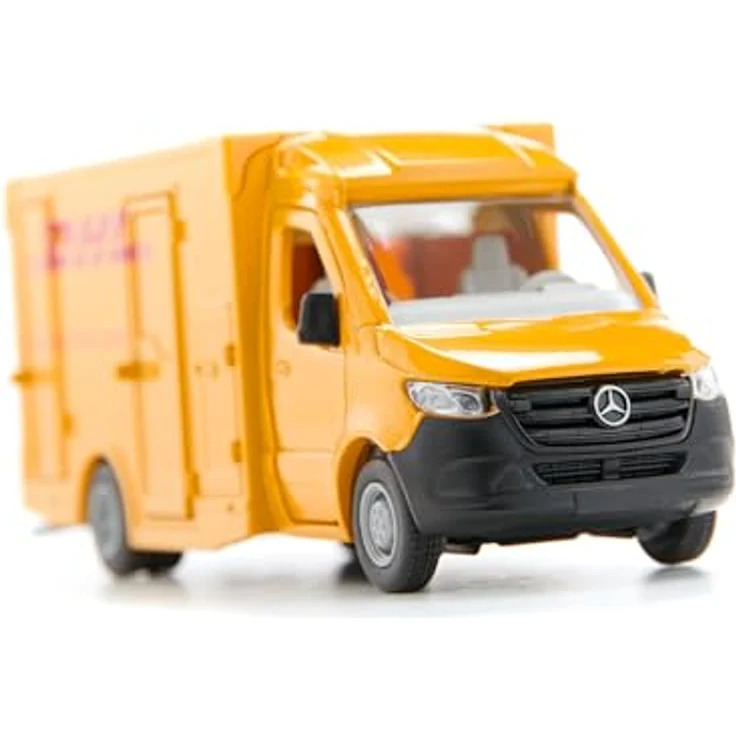 Siku Mercedes-Benz Sprinter DHL Paketdienst, Modellfahrzeug in Gelb mit langlebigem Design und hochwertigem Material – Bild 2