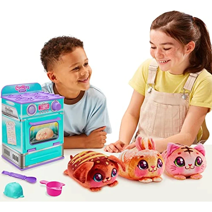 Cookeez Makery Ofen-Spielset in türkis mit niedlichem Überraschungseffekt durch Verwandlung zu einen süß duftendem, warmen und interaktivem Plüsch: Mit Zubehör. Welche Überraschung wirst du backen – Bild 2