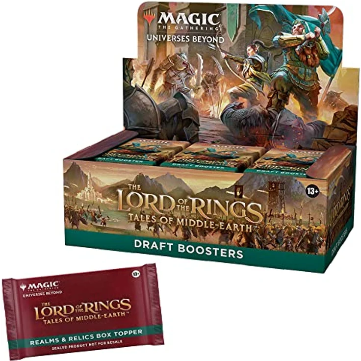 Magic: The Gathering The Lord of The Rings: Tales of Middle-Earth Draft Booster Box - 36 Packs + 1 Box Topper Card – Bild 1
