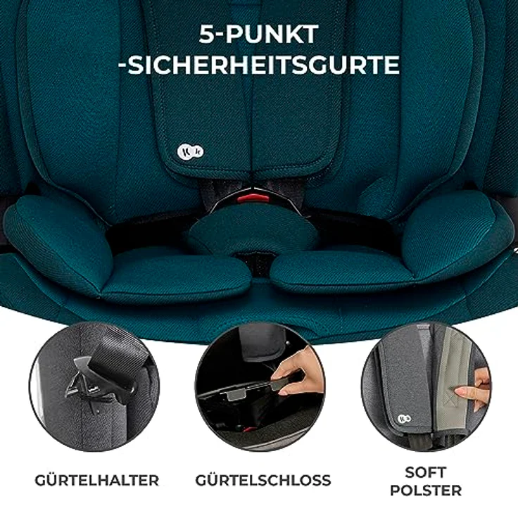 KinderKraft Oneto3, Kindersitz i-Size ECE R129, 76-150 cm, Side Protect und H-Guard System, komfortabler Sitz – Bild 10