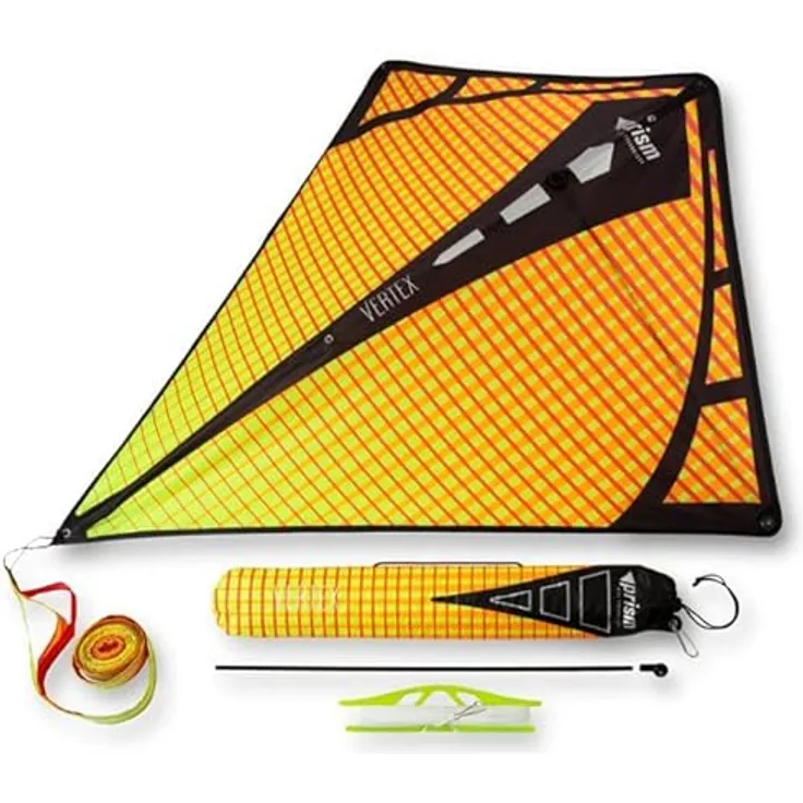 Prism Kite Technology Vertex High Flying Diamond Drachen mit 3 m langem Dreifachschlang, Infrarot