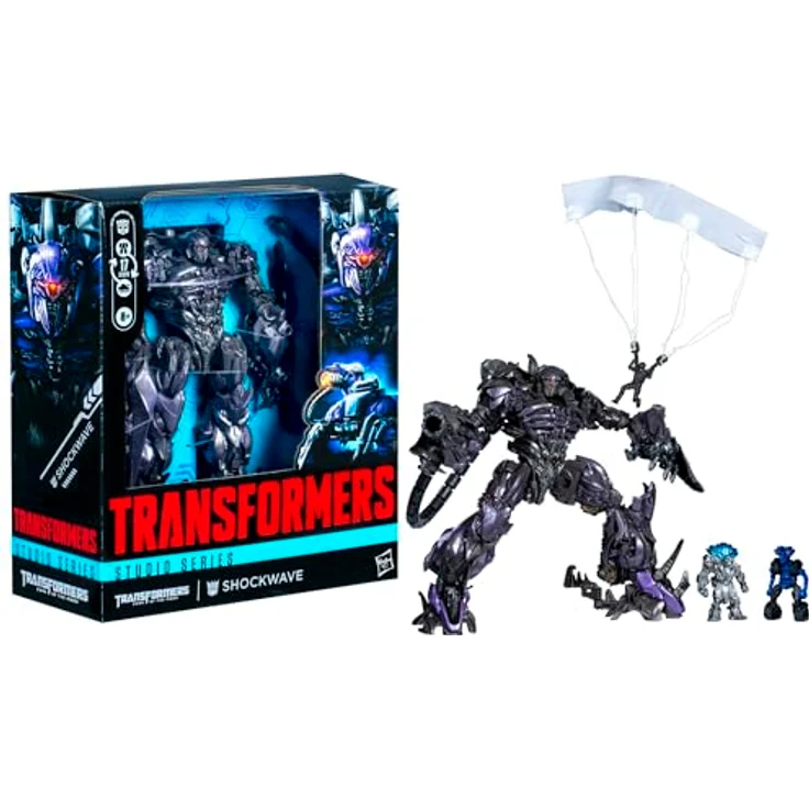 Transformers Studio Series Leader-Klasse Shockwave, 21,5 cm Action-Figur aus "Die dunkle Seite des Mondes", 2 Modi, beweglich, mit Zubehör – Bild 3