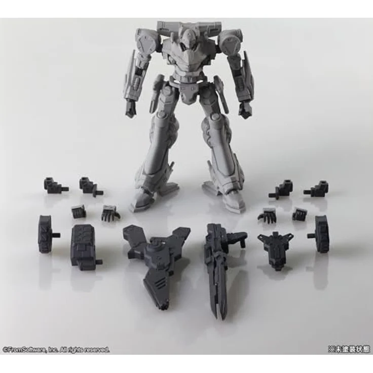 SquareEnix Armored Core Structure Arts Plastic Model Kits 4er-Pack Series 1, 4 detailreiche Mecha-Bausätze mit Artikulationspunkten und austauschbaren Teilen, 9-11 cm groß – Bild 18
