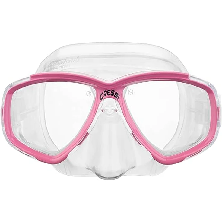 Cressi Perla & Mexico - Combo Set Tauchmaske und Schnorchel, Transparent/Rosa, Einheitsgröße – Bild 2