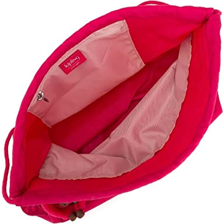 Kipling SUPERTABOO, Beutel mit Kordelzug, Multifunktional, Wasserabweisend, 45 cm, 15 L, 0.24 kg, True Pink – Bild 3