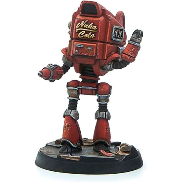 Modiphius Fallout: Wasteland Warfare - Robots - Starlight Theatre Staff, Miniaturenset für Sammelkampfspiele, Nuka World-Welle – Bild 5