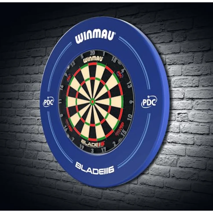 Winmau Catchring Blade 6 PDC, Auffangring für Dartspiele mit 68 cm Durchmesser, blau – Bild 2