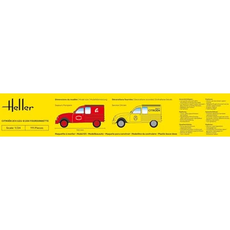 Heller 82701 Plastikmodellbausatz, Unlackiert, Modellfahrzeug – Bild 5