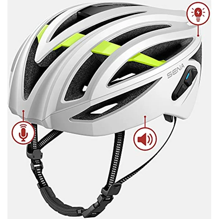 Sena R2 matt weiß Größe S Rennrad Smart Helm – Bild 3