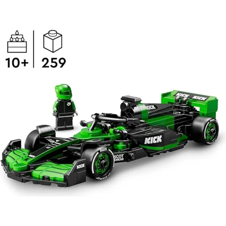 LEGO Speed Champions Kick Sauber F1 Team C44 Rennauto - Spielzeug mit Formel 1 Minifigur - Bauset - Geschenk für Kinder ab 10 Jahren und Erwachsene Motorsport Fans 77247 – Bild 2