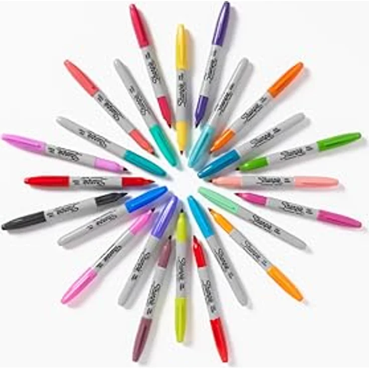 Sharpie Permanentmarker Glam Pop, feine Spitze, 24er Pack, bunte Farben – Bild 5