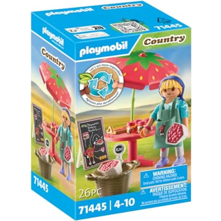 PLAYMOBIL® 71445 Marmeladenstand, mit Erdbeermarmelade und Erdbeerkuchen, Playmobil Country – Bild 1