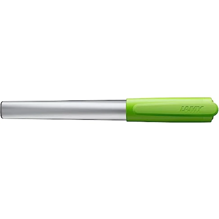 LAMY nexx leichter, stabiler Füllhalter 086 aus Aluminium mit Kappe in lime mit rutschfestem Griffstück und Edelstahlfeder für Anfänger, ideal für Schreibanfänger, die Schule oder Uni – Bild 2
