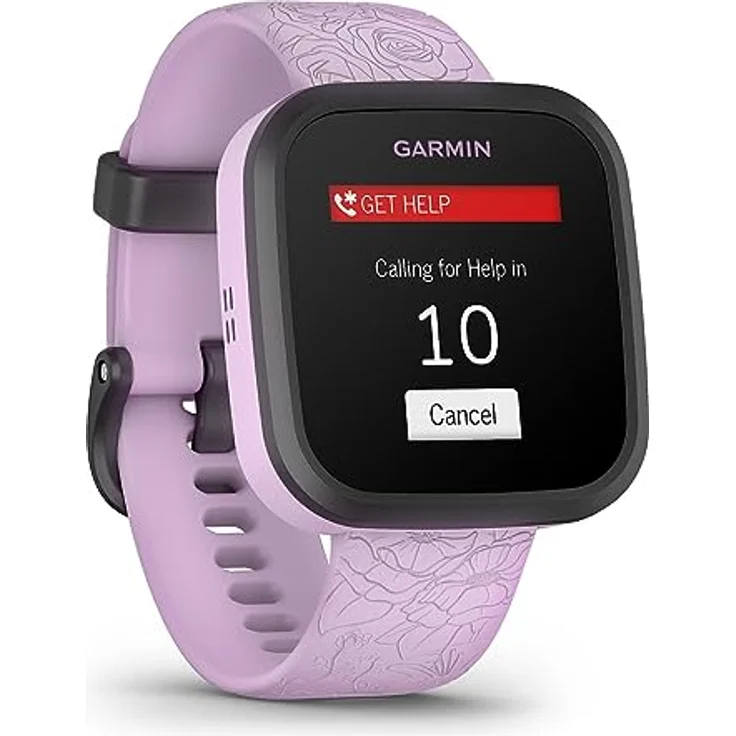 Garmin Bounce Flieder/ Schwarz Smartwatch – Bild 7