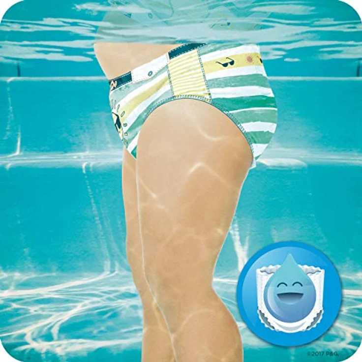 Pampers Splashers Einweg-Schwimmhose - Größe 4/5 9-15kg - Fall von 8 Packungen von 11 – Bild 4