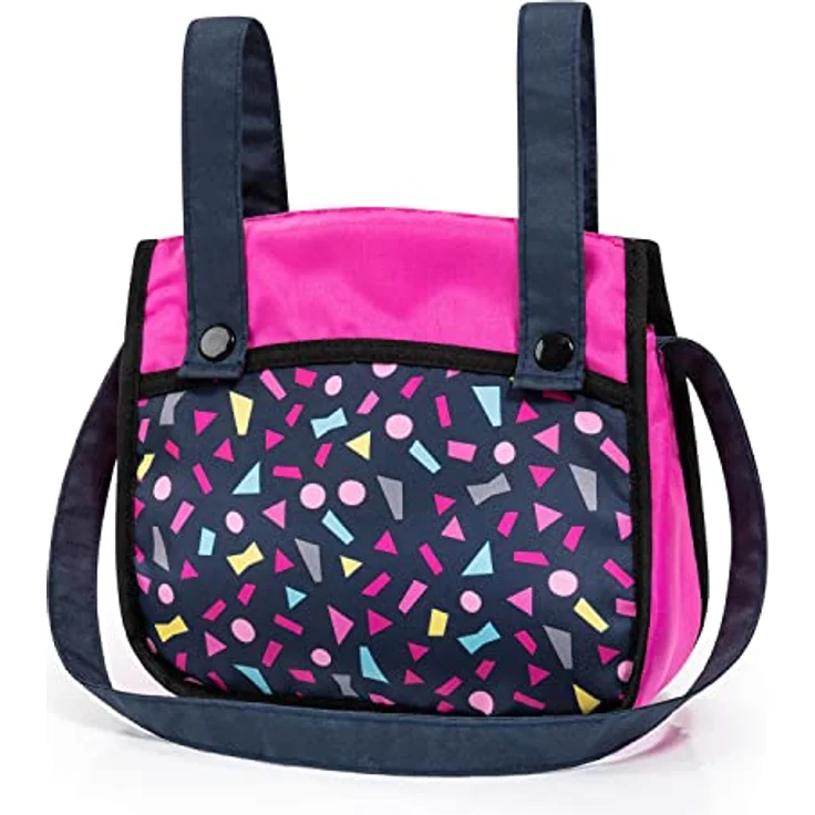 Bayer Design 17080AA Kombi-Puppenwagen Xeo mit Tasche, schwarz, rosa – Bild 6