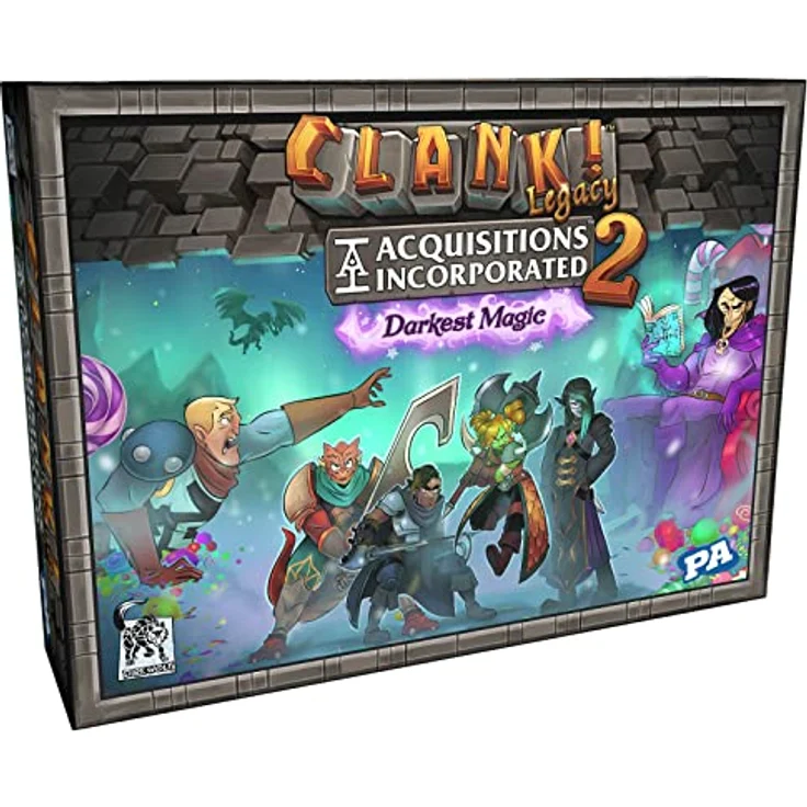 Asmodée Clank! Legacy 2: Acquisitions Incorporated Darkest Magic, Brettspiel für 2-4 Spieler mit strategischem Deckbau und variabler Erzählstruktur – Bild 1