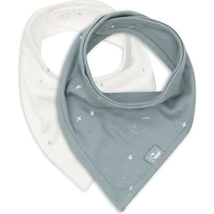 Jollein Sabberlätzchen Baby - Bandana Twinkling, Sea Green - 2er Pack - 100% Baumwolle - Mit Klettverschluss – Bild 1