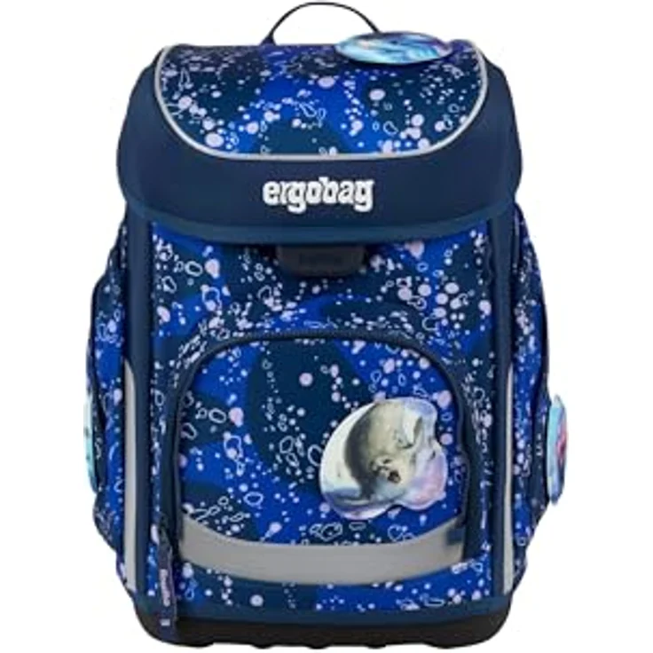 ergobag cubo Set ergonomischer Schulranzen 5-teilig, ideal für die 1. Klasse, individuell anpassbares Tragesystem, reflektierend, aus 27,7 recycelten PET-Flaschen – Bild 3