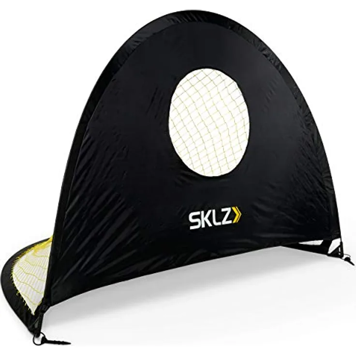SKLZ Unisex-Adult Trainer für Fußballtore und-ziele Fußballtraining Zubehör, Scwarz/Gelb, 4ft x 3ft