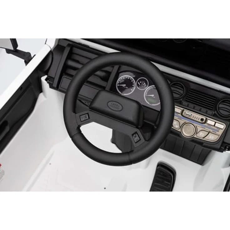 Beneo Elektrisches Kinderfahrzeug Land Rover Defender 110 SVX 12V, rot, 4x4-Antrieb, LED-Lichter, Bluetooth, USB/AUX-Eingang, Lithium-Akku, 4 x 25W-Motor, originale Lizenz – Bild 9