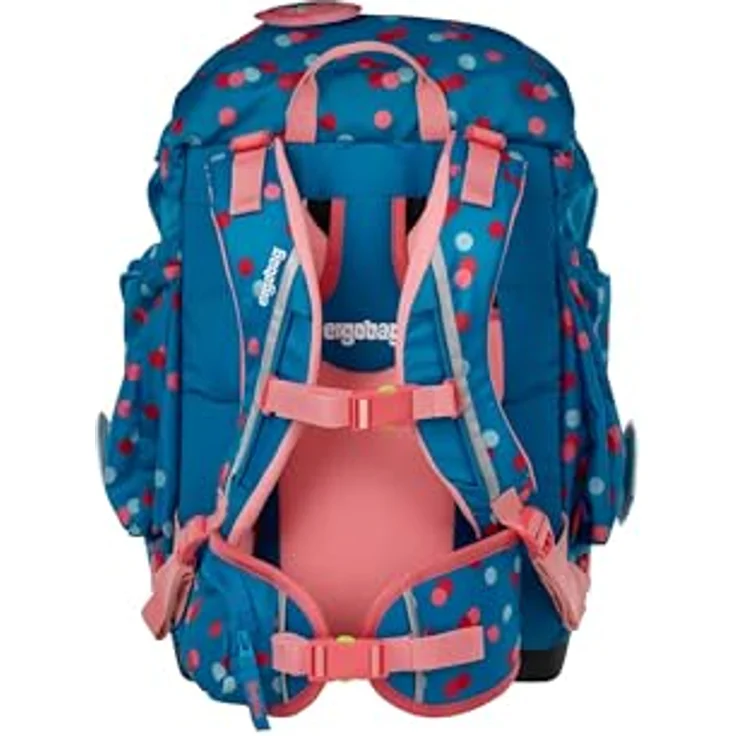 ergobag maxi set 6-teilig, ergonomischer Schulrucksack für Grundschule, ideal für große Kinder ab 1. Klasse, VoltiBär - Petrol, inklusive Heftebox und gefülltem Federmäppchen – Bild 4
