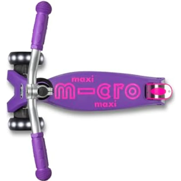 MICRO Maxi micro™ Deluxe Pro LED, Kinder Roller ab 5 Jahren, höhenverstellbar, mit LED-Vorderrädern, purple – Bild 3