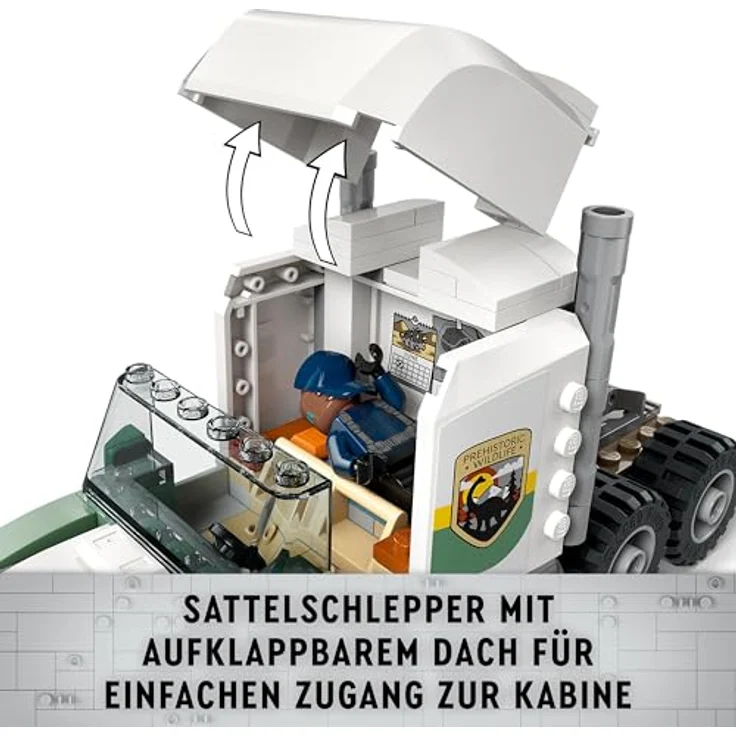 LEGO Jurassic World Dinosaurier-Missionen: Allosaurus-Transporter, Dino-Spielset mit beweglichem Allosaurus und Minifiguren Kenji, Darius und Yaz, Geschenkidee für Kinder ab 8 Jahren 76966 - Preisvergleich – Bild 4