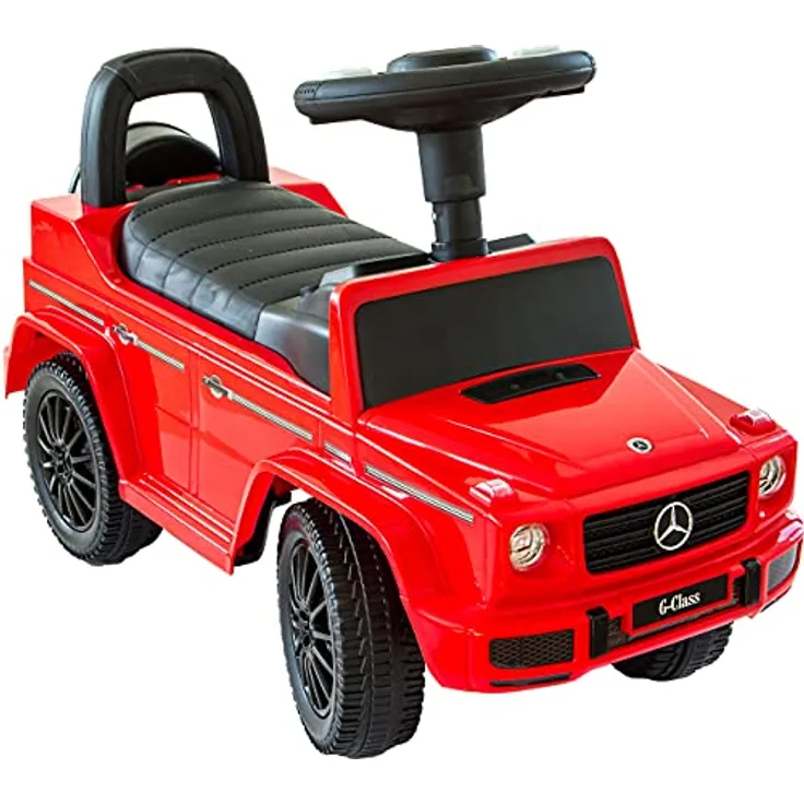NATIV Rutscherauto Mercedes G350d, Babyrutscher mit leisen Kunststoffrädern, Kinderfahrzeug, Rutschauto