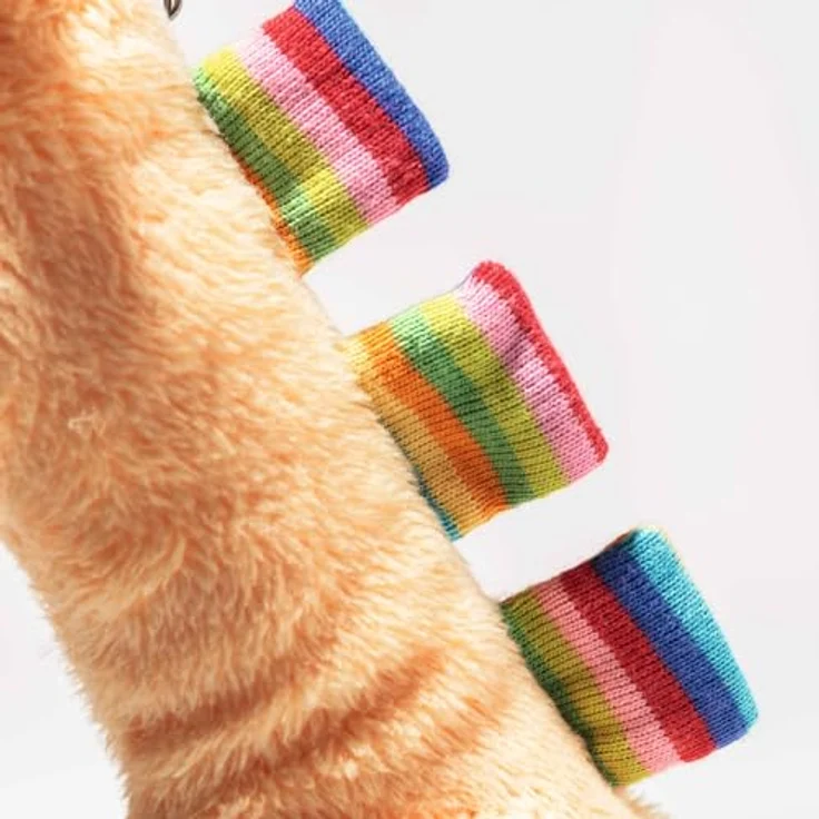 Steiff Giraffe Tulu 242915, Kuscheltier mit Rasselfunktion, 20 cm, bunt, maschinenwaschbar bis 30°C – Bild 4